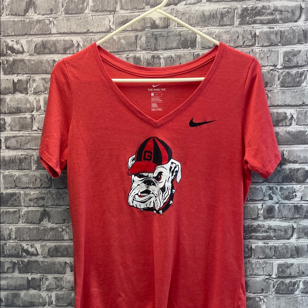 Nike Red Bulldog Graphic Tee